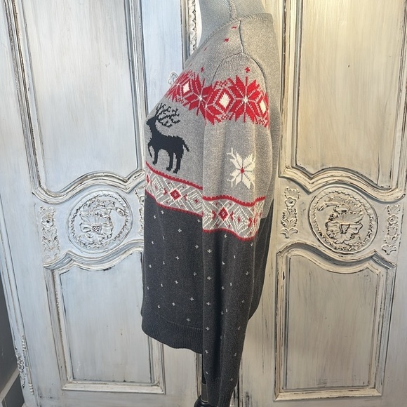 CHAPS 50’s Alpine Look Cozy 100% Cotton Pullover Sweater Mountain Chic Retro - Picture 8 of 13